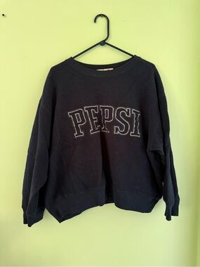 Pepsi Sweatshirt with White-Outlined Logo